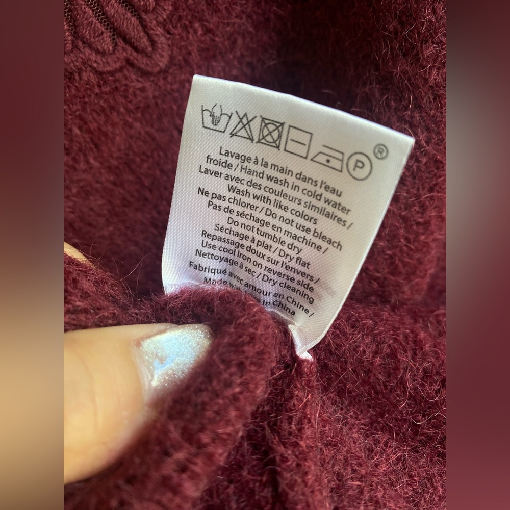 Sézane Pull Grace sweater in prune - Picture 10 of 11